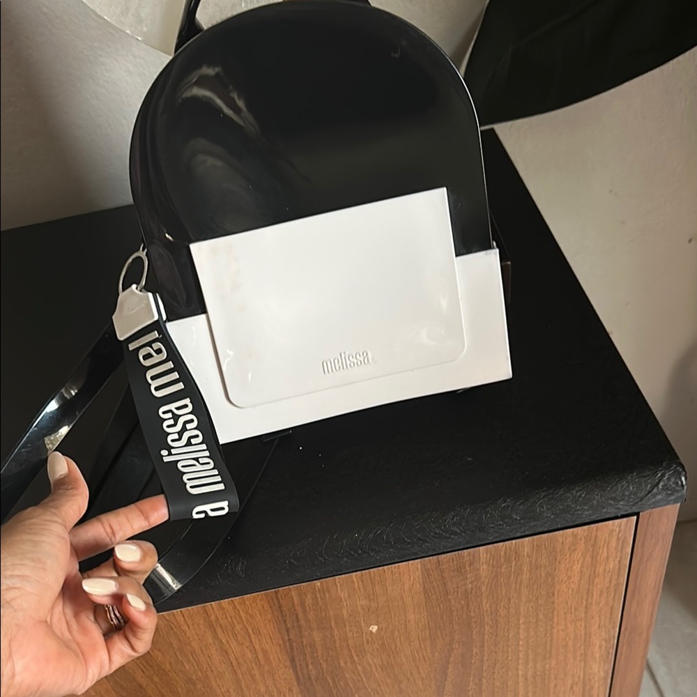 Melissa Black and White Backpack